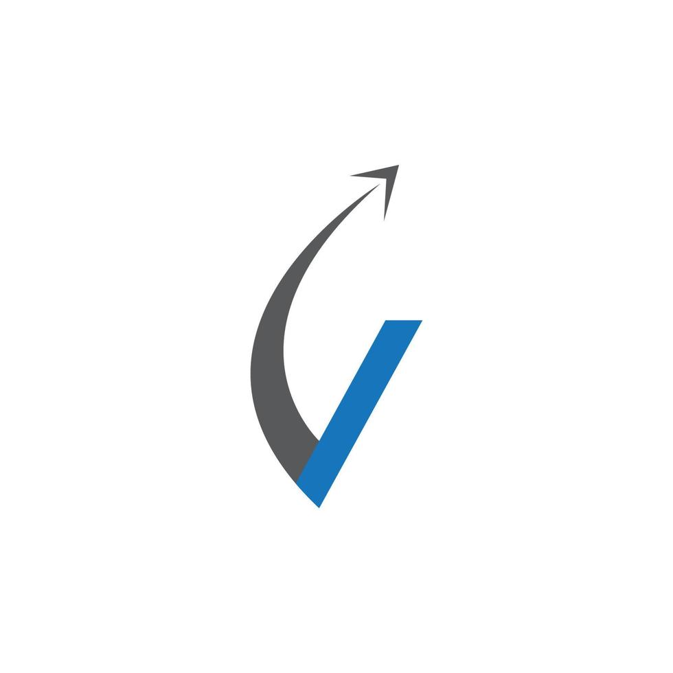 V Letter Logo Template vector illustration