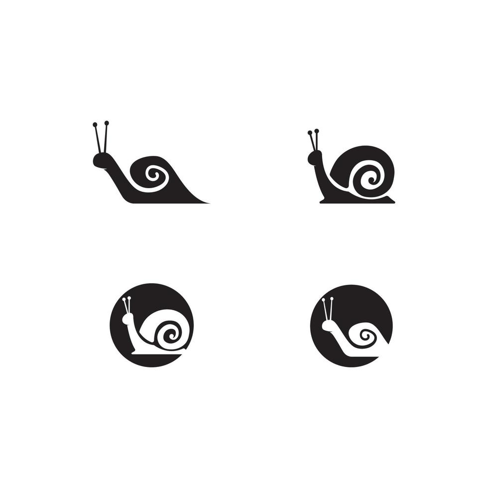 snail logo template vector icon illustration