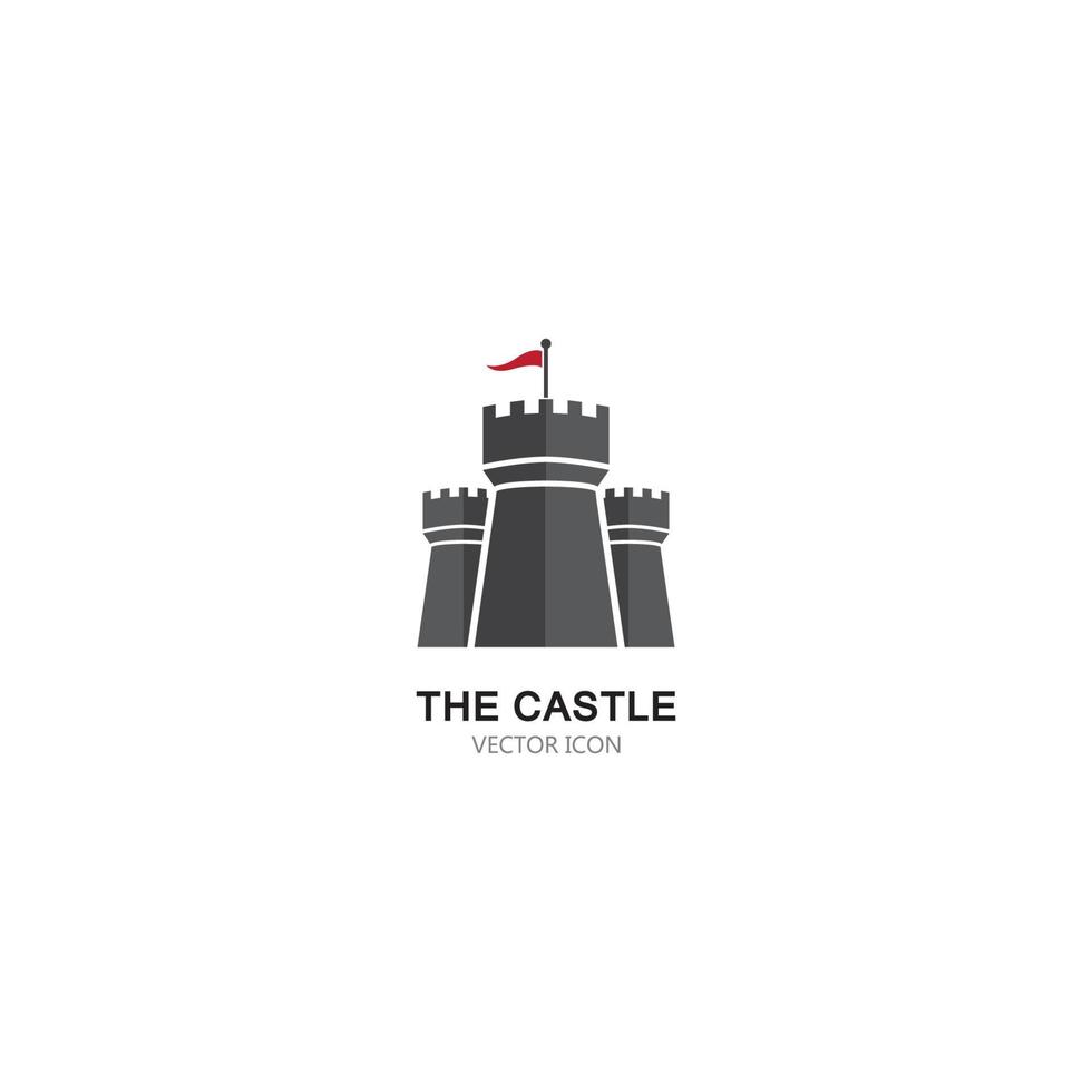 Castle Logo vector icon illustration