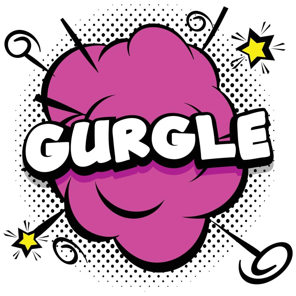 gurgle Comic bright template with speech bubbles on colorful frames vector