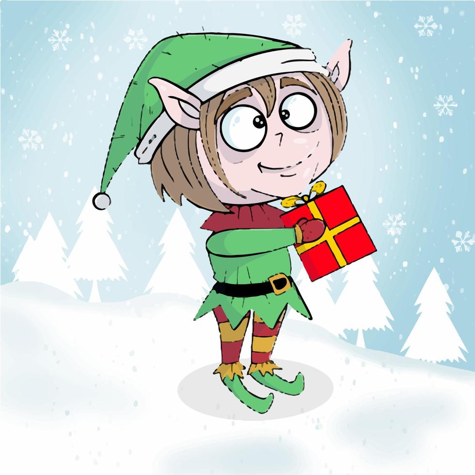 the little elf vector
