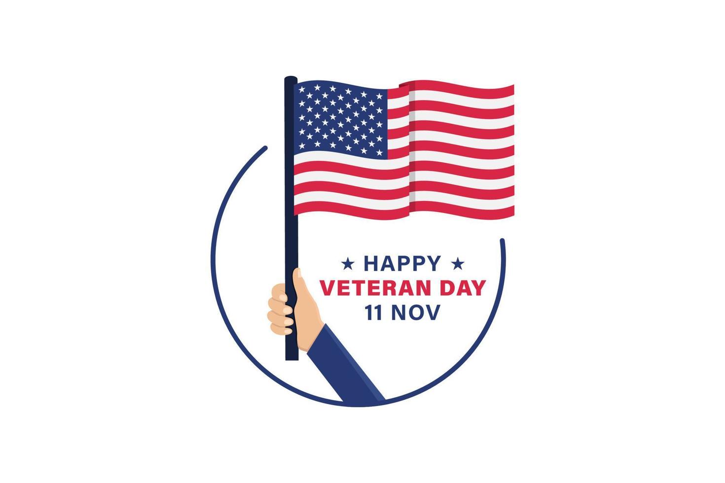 ilustración de vector de día de veterano