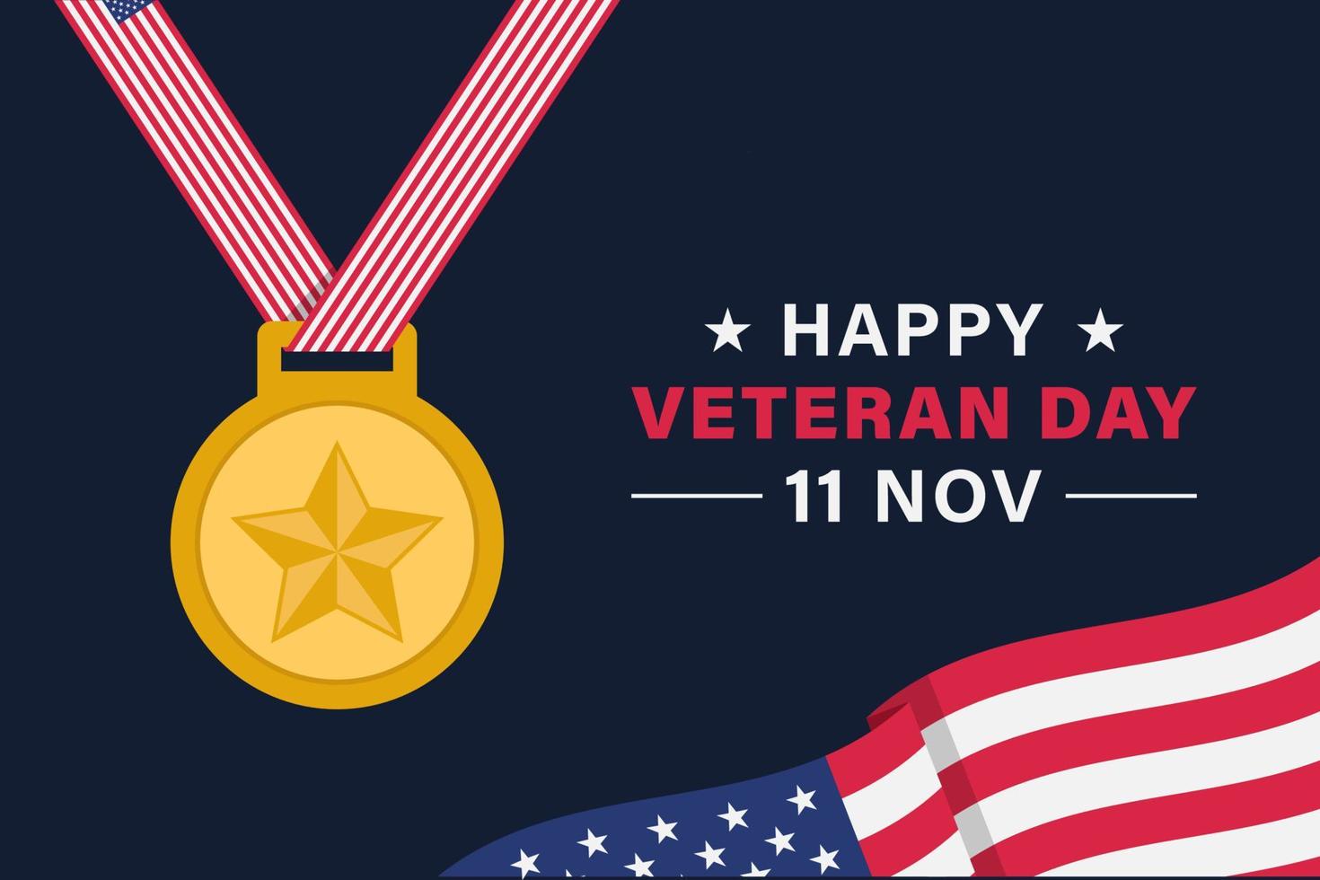 Veteran day vector background banner poster