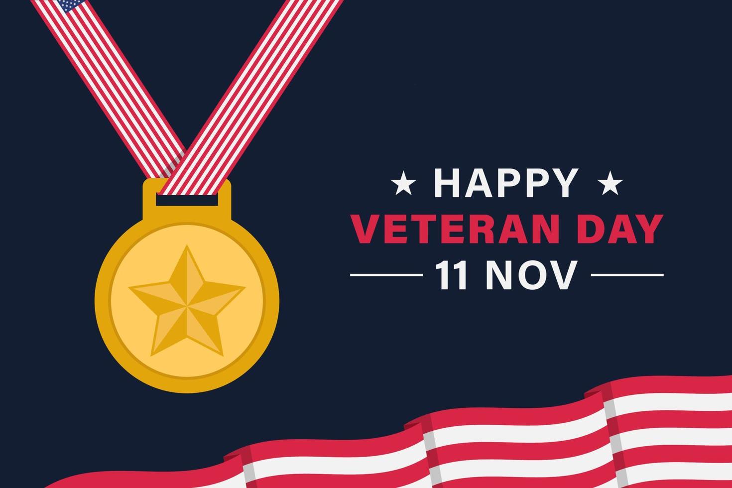 Veteran day vector background banner poster