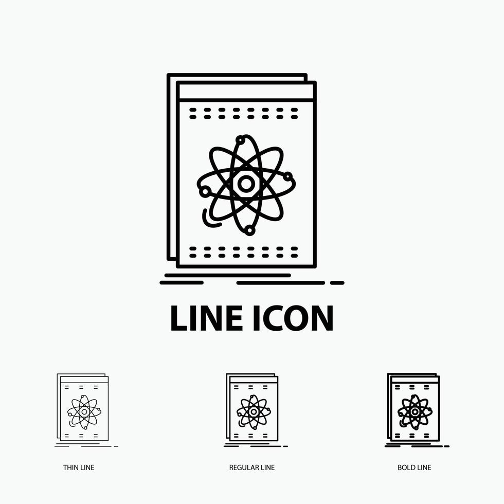 Api. application. developer. platform. science Icon in Thin. Regular and Bold Line Style. Vector illustration