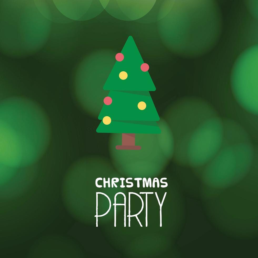 Merry Christmas Party Invitation Background vector