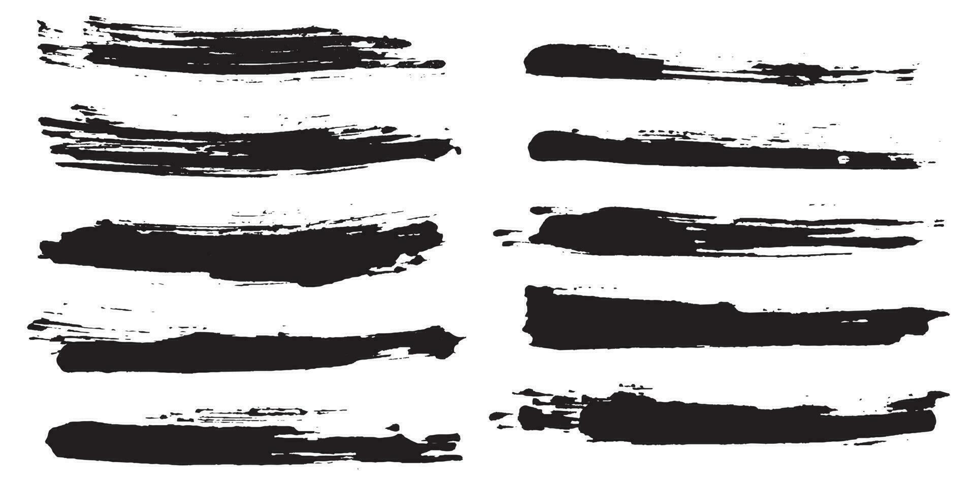 Brush stroke collection vector