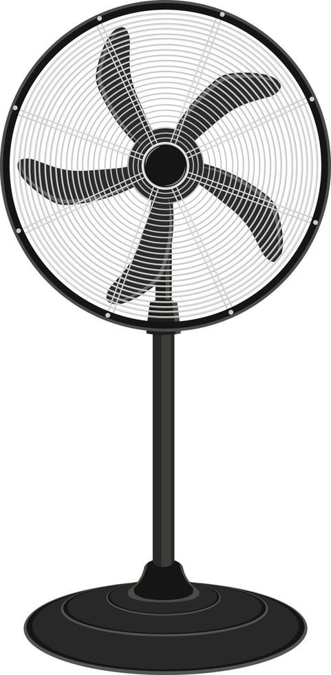 electric fan isolated vector illustration