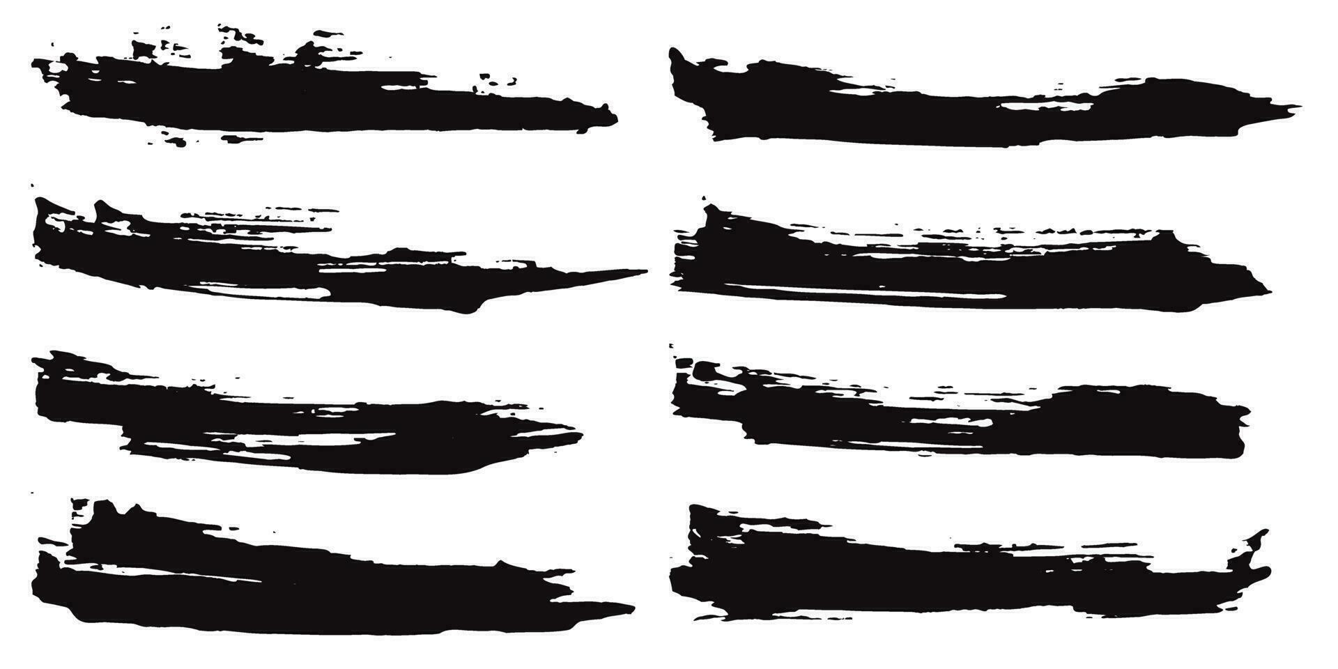 Brush stroke collection vector