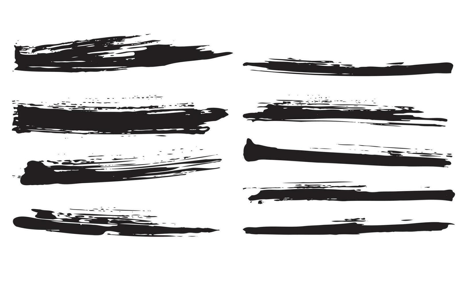 Brush stroke collection vector