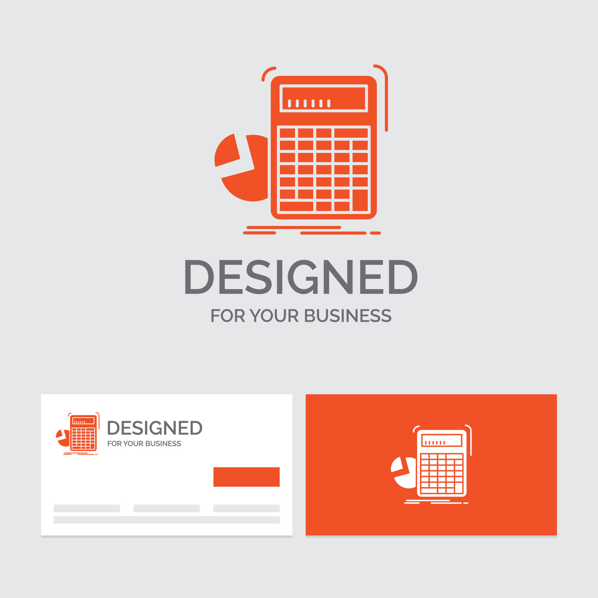 Business logo template for calculator. calculation. math. progress