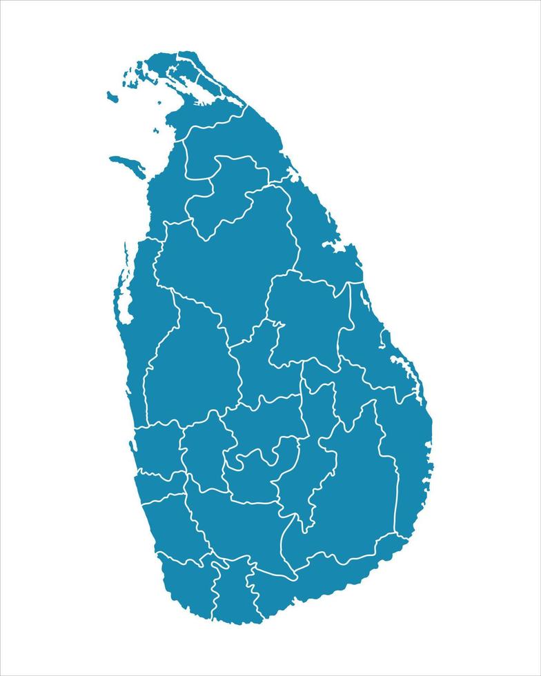 Sri Lanka Map Vector Art