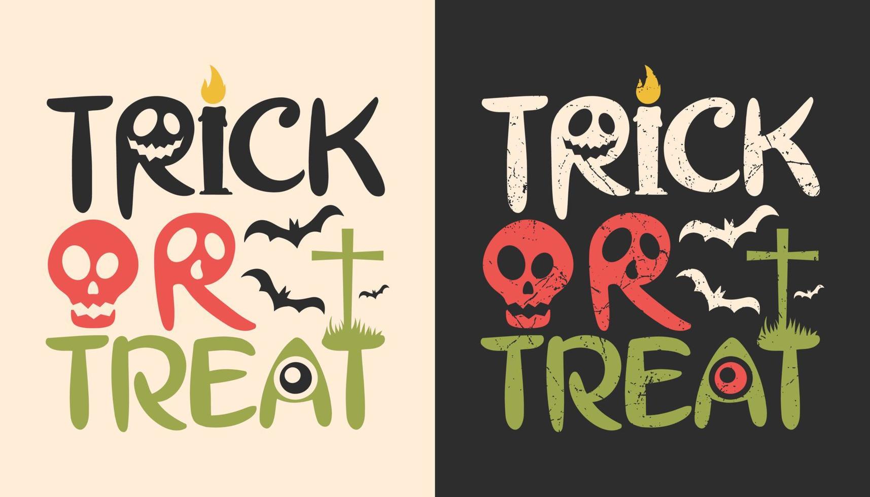 scary Halloween t shirt designs vector