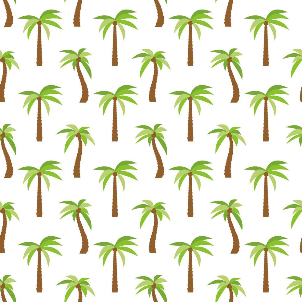 Seamless Pattern with palm trees. Colorful summer background. Vector illustration