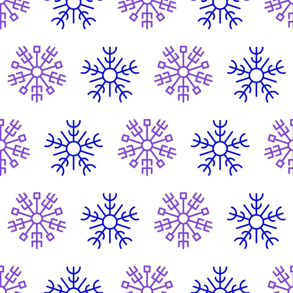 Seamless background with snowflakes. Christmas and New Year decoration elements. Vector illustration.