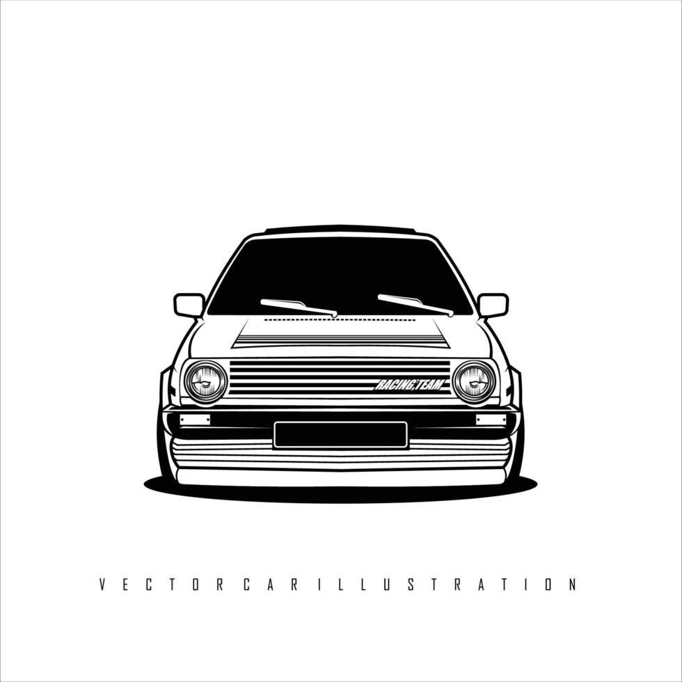 ilustración de coche vectorial 5 vector