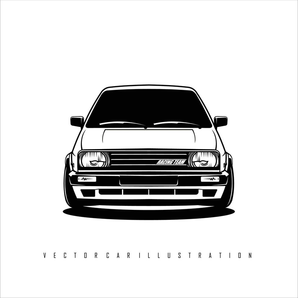 ilustración de coche vectorial 4 vector