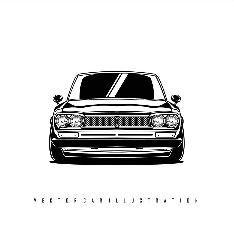 ilustración de coche vectorial 9 vector