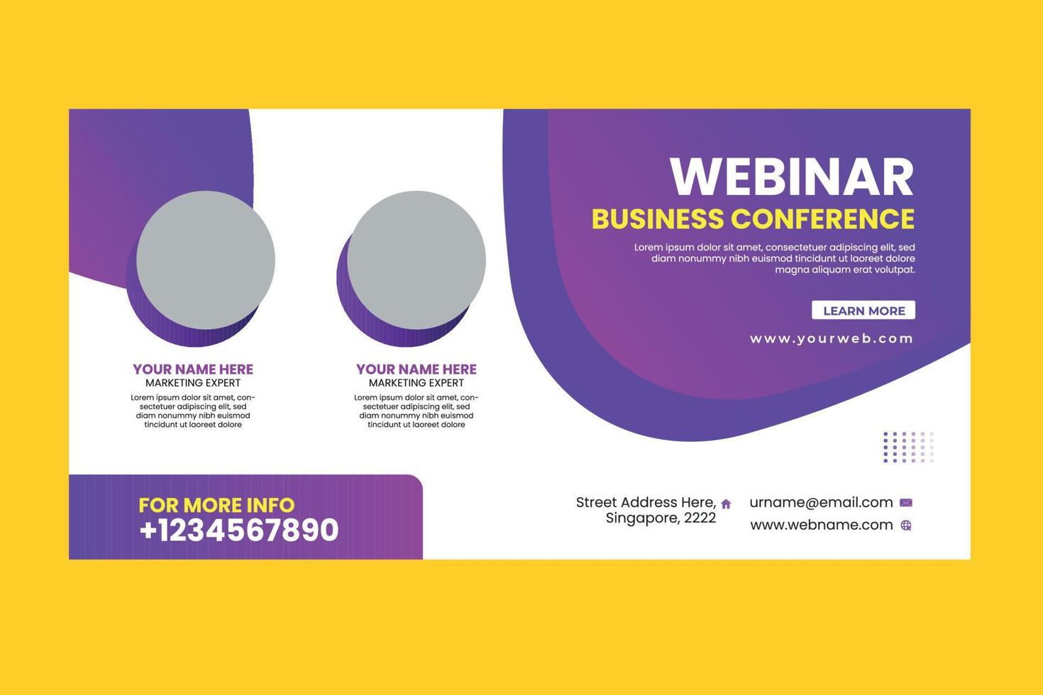 Business banner design vector