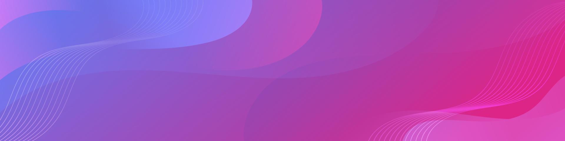 Abstract Purple Fluid Wave Banner Template vector