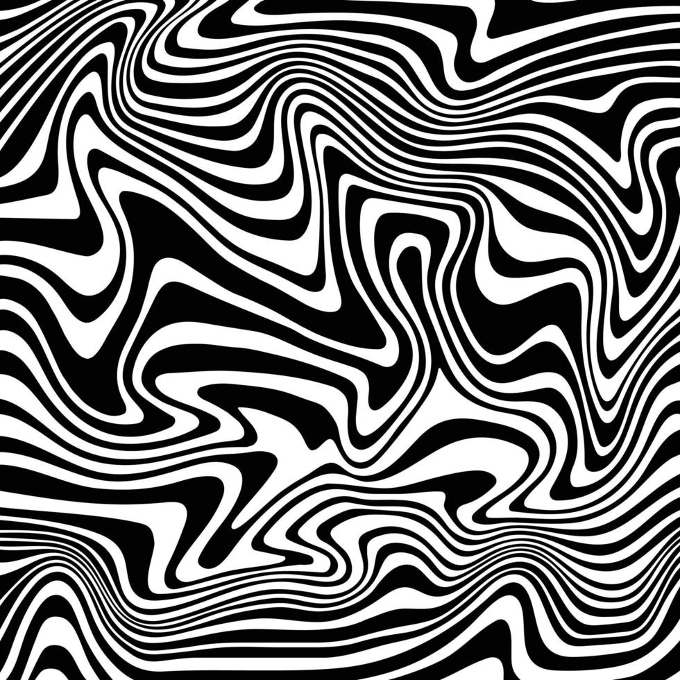 patrón de vector de fondo de remolino abstracto blanco negro