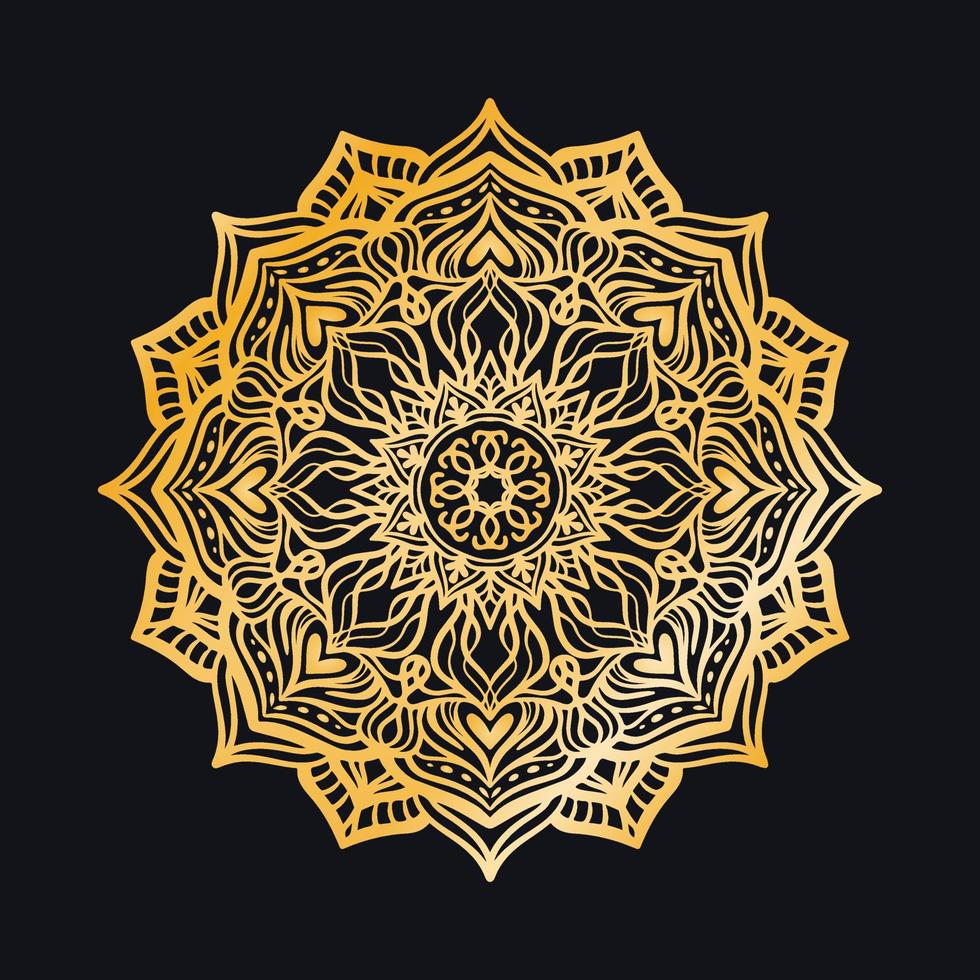 Luxury golden mandala background vector