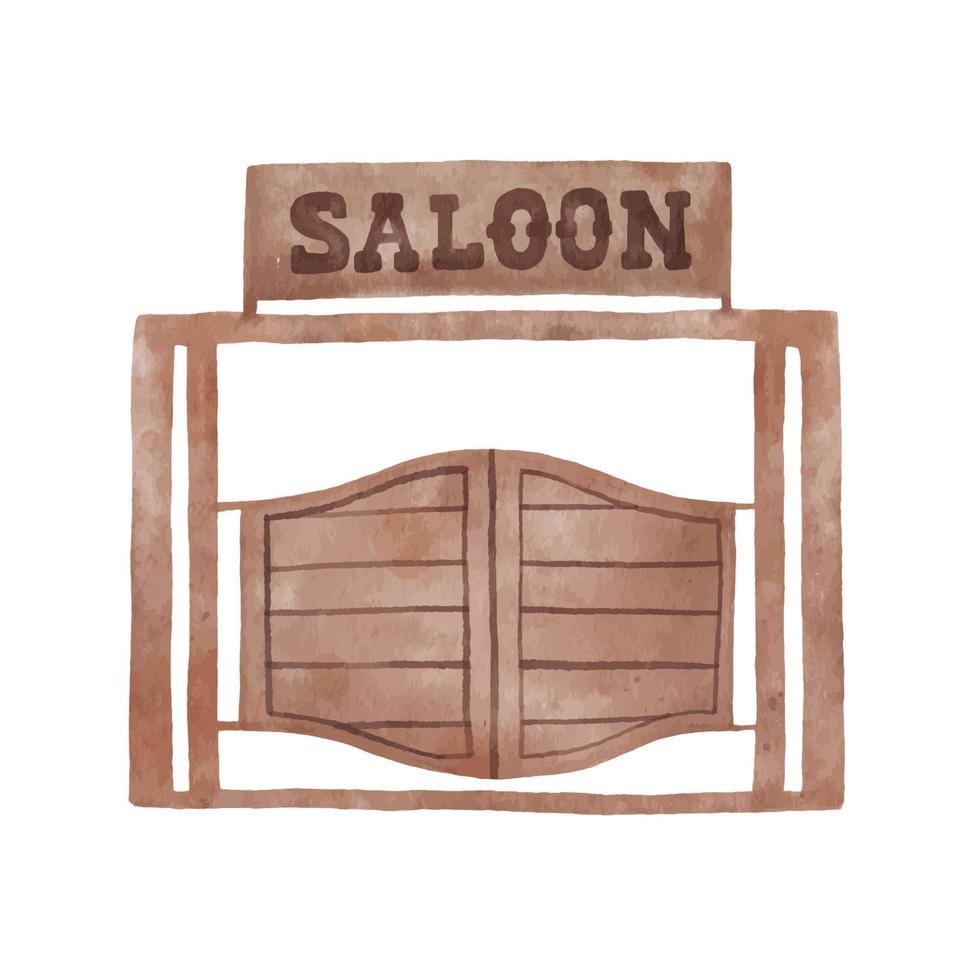 The saloon in wild west with a swinging doors 6732053 Vector Art at Vecteezy