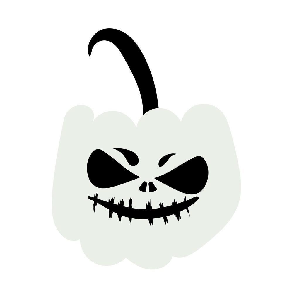 otoño halloween calabaza aterradora. temporada de cosecha. vector