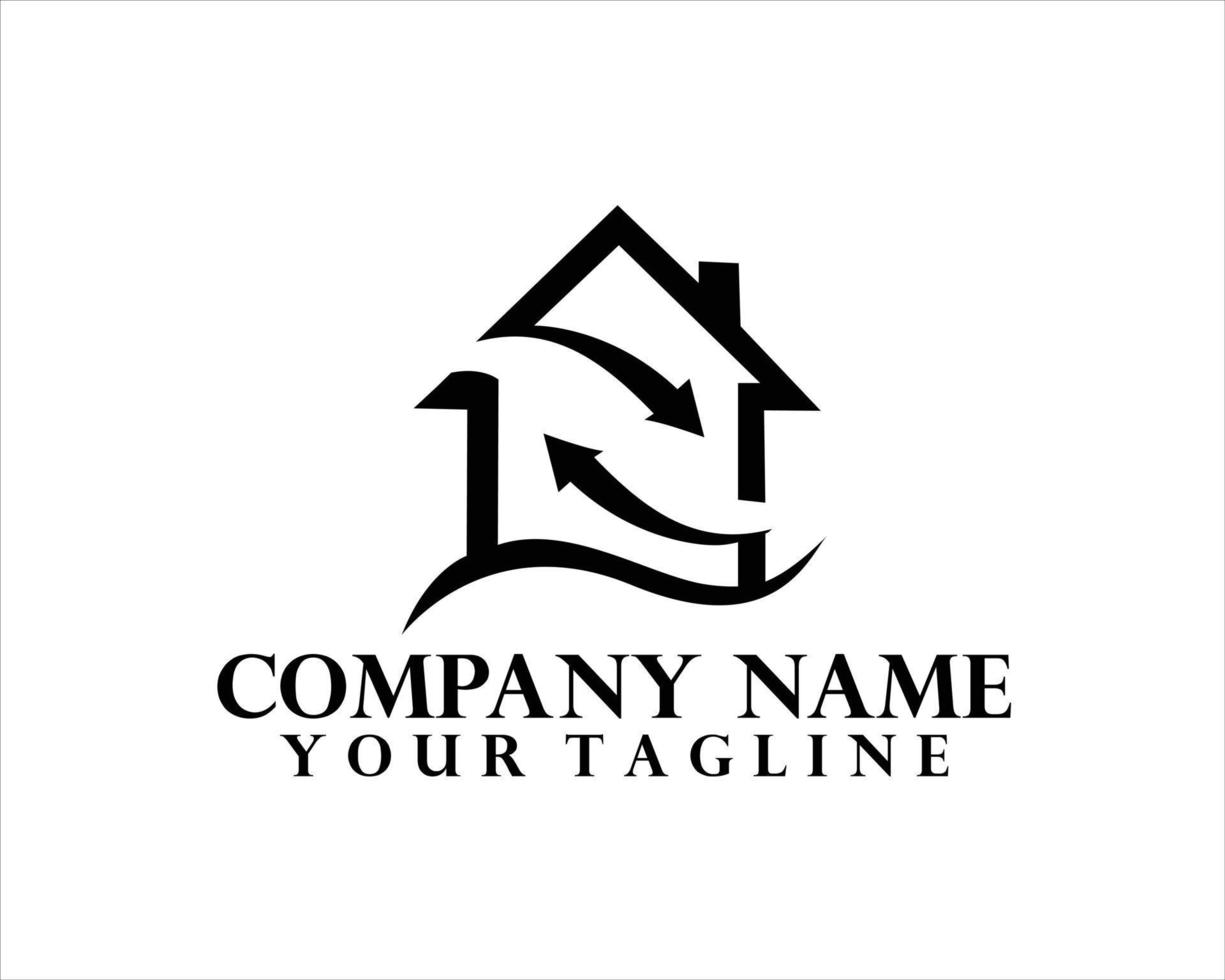 house design logo for housing vector