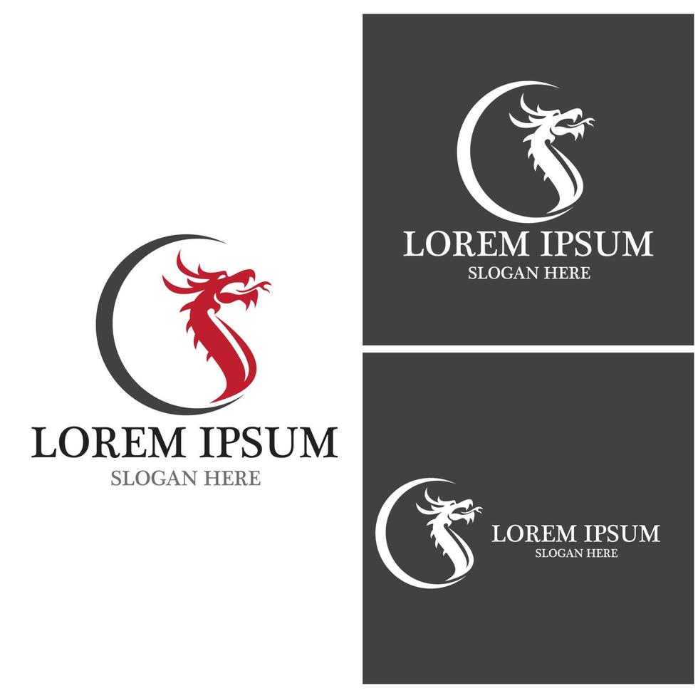 Dragon vector icon illustration