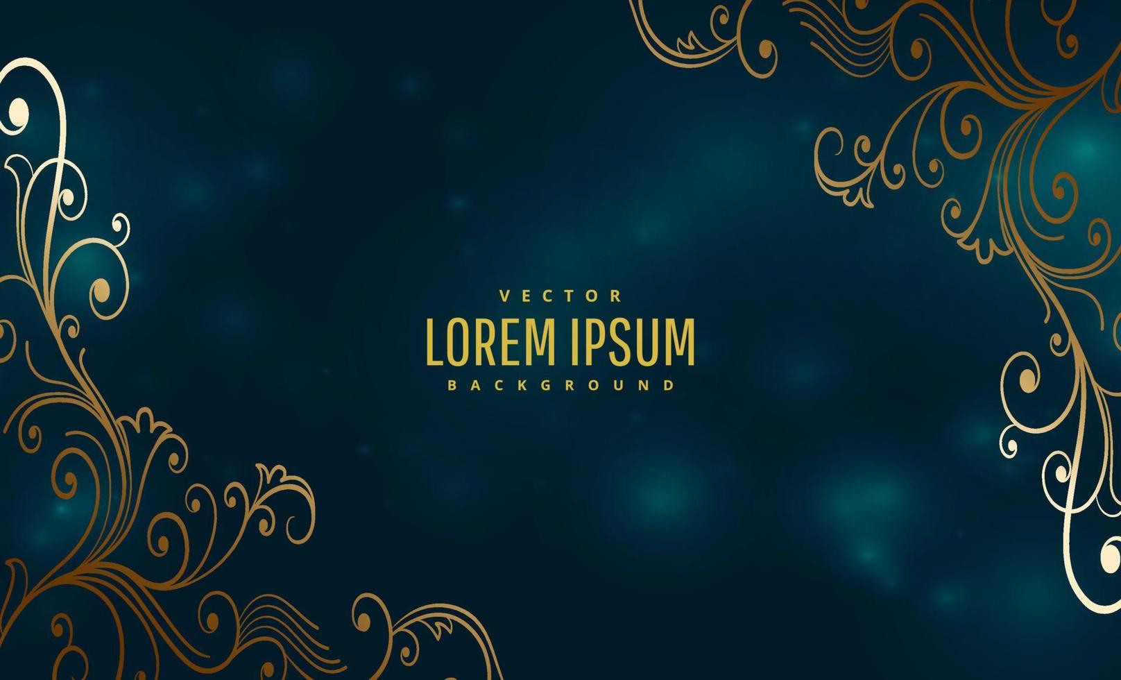 bokeh background with luxury style floral vector