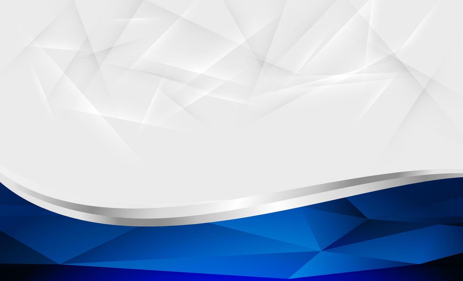 blue wavy shape background template vector