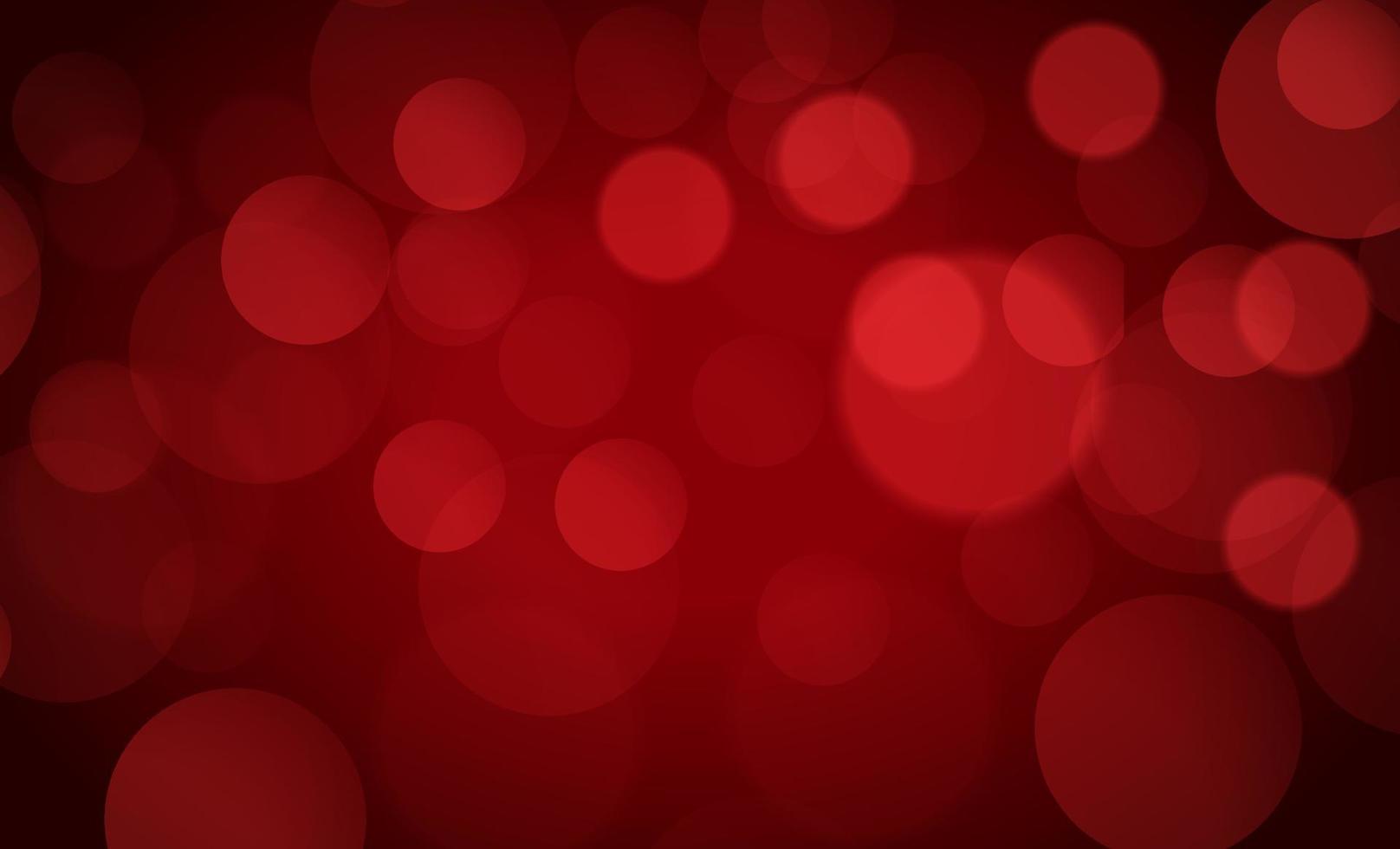 hermosa ilustración de vector de fondo rojo bokeh