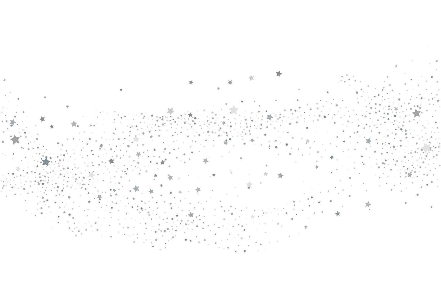 Light silver glitter confetti background. White festive texture. vector