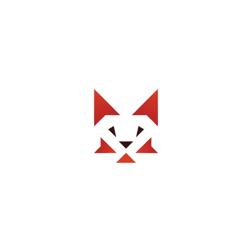 Fox logo icon vector image