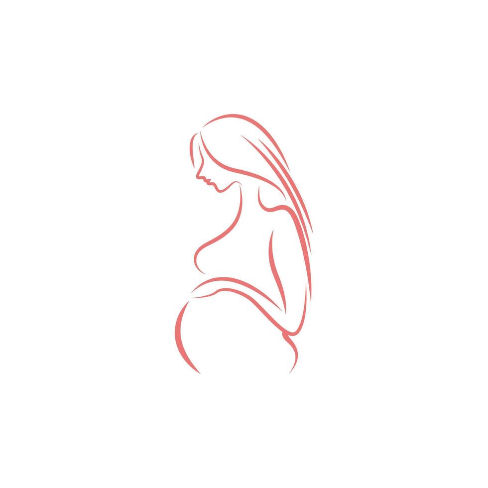 Pregnancy logo icon design illustration vector