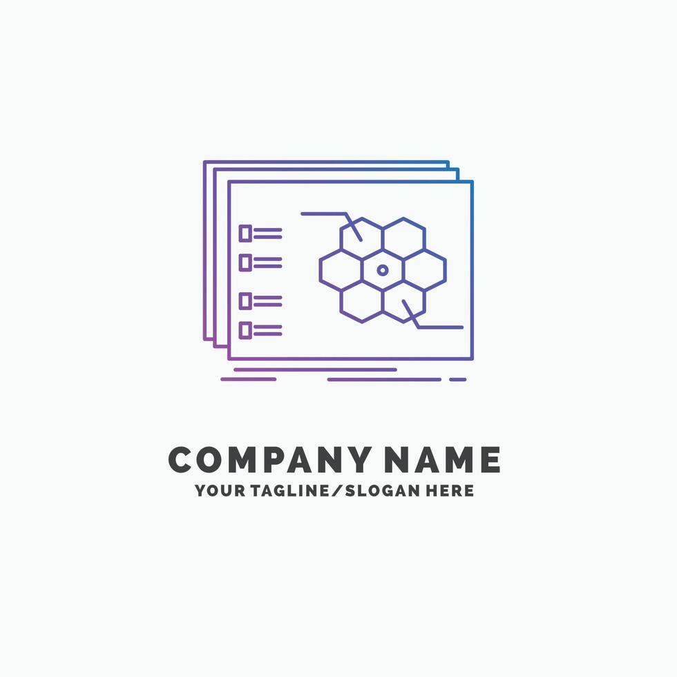 Game. strategic. strategy. tactic. tactical Purple Business Logo Template. Place for Tagline vector