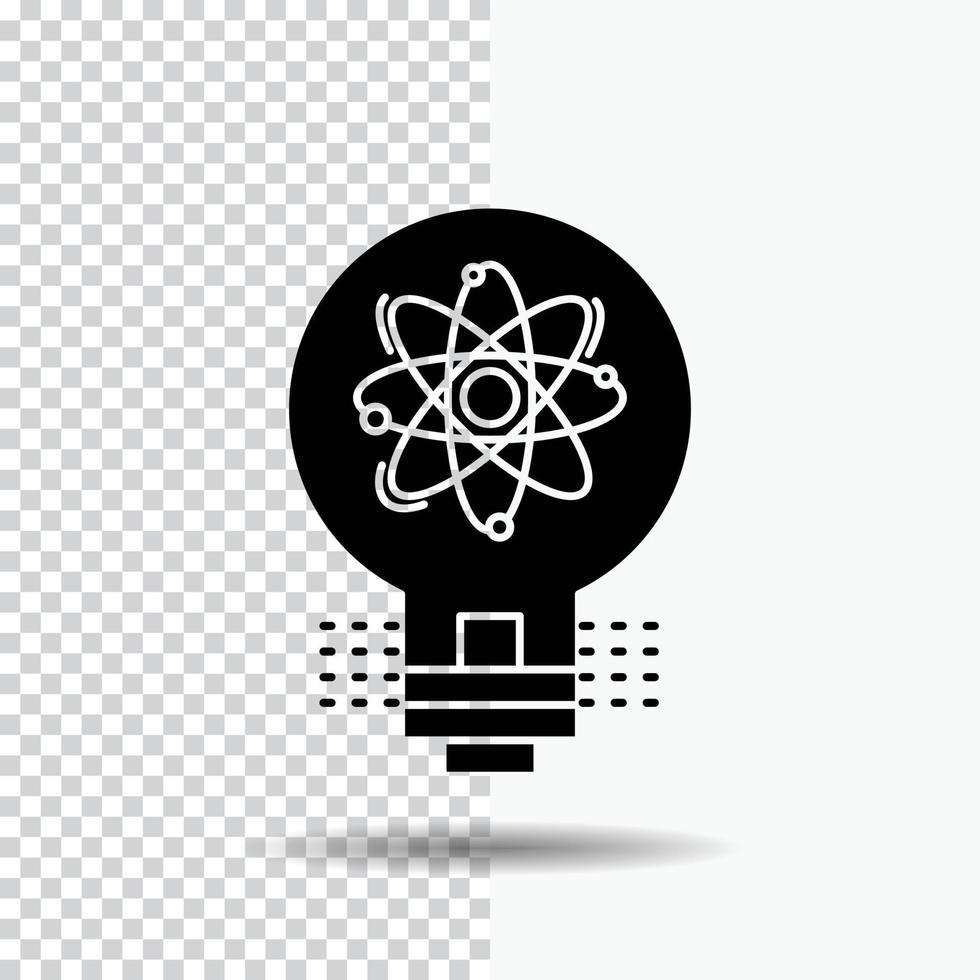 idea. innovation. light. solution. startup Glyph Icon on Transparent Background. Black Icon vector