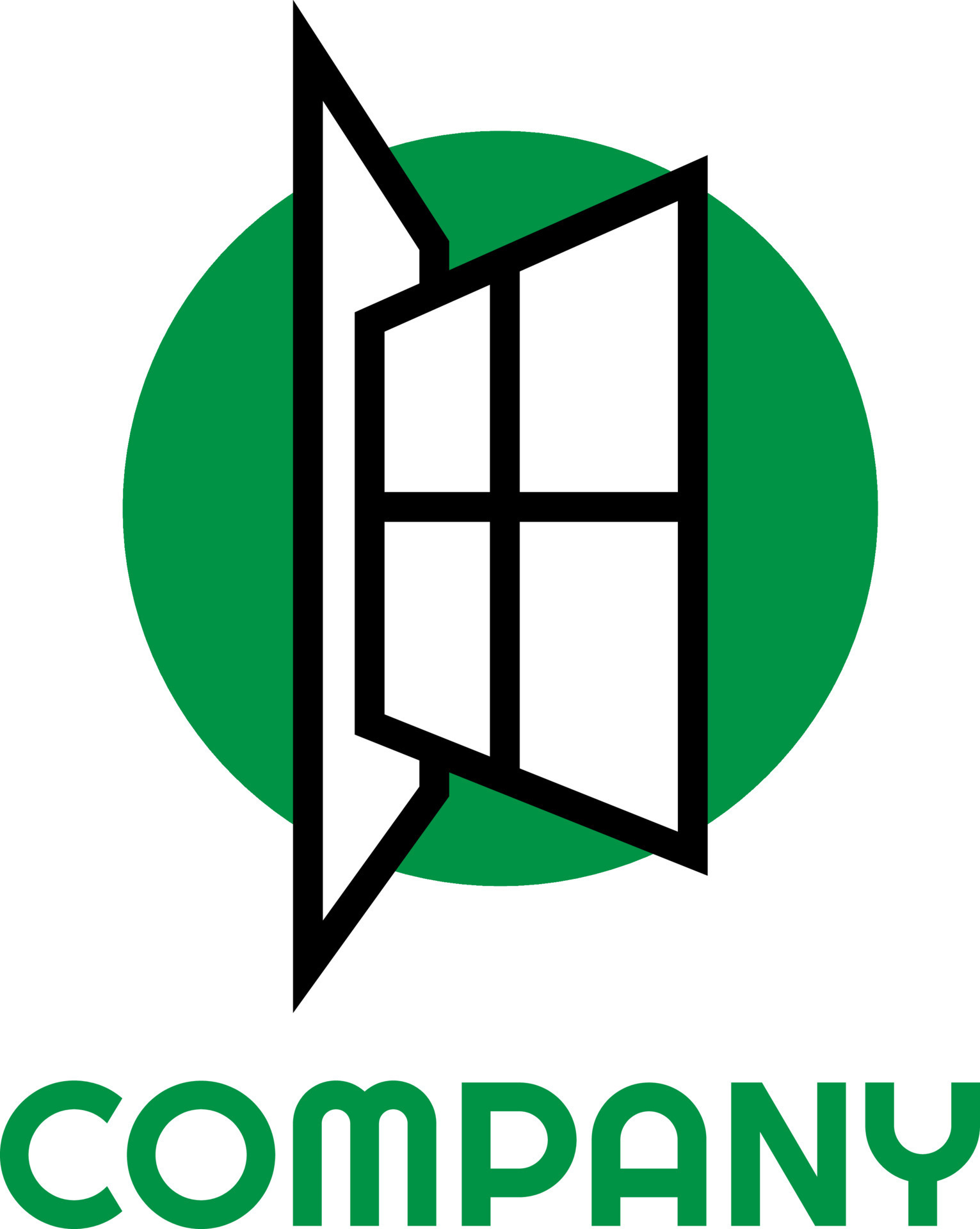 Door and window logo design pro 12956760 Vector Art at Vecteezy