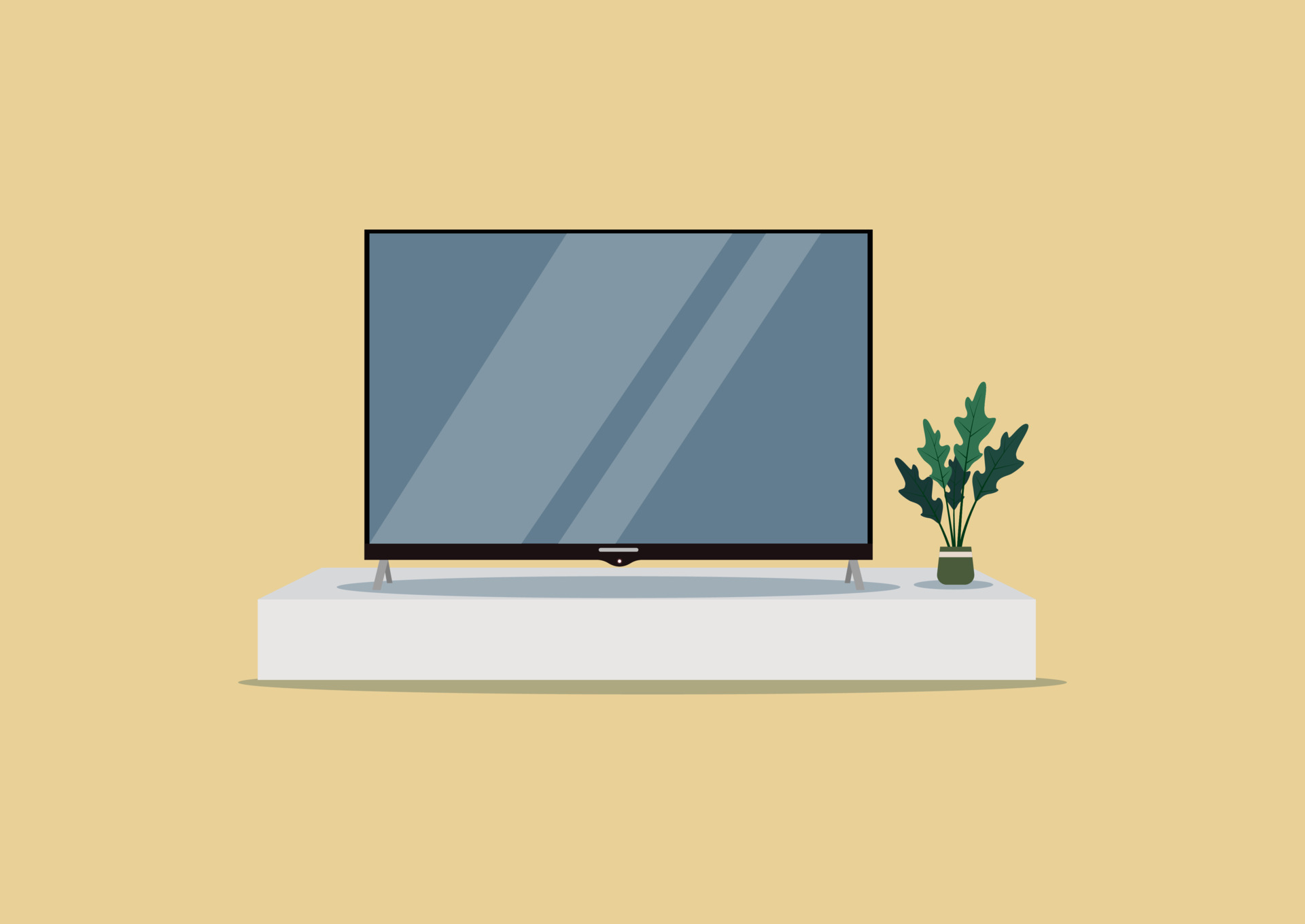 modern tv vector