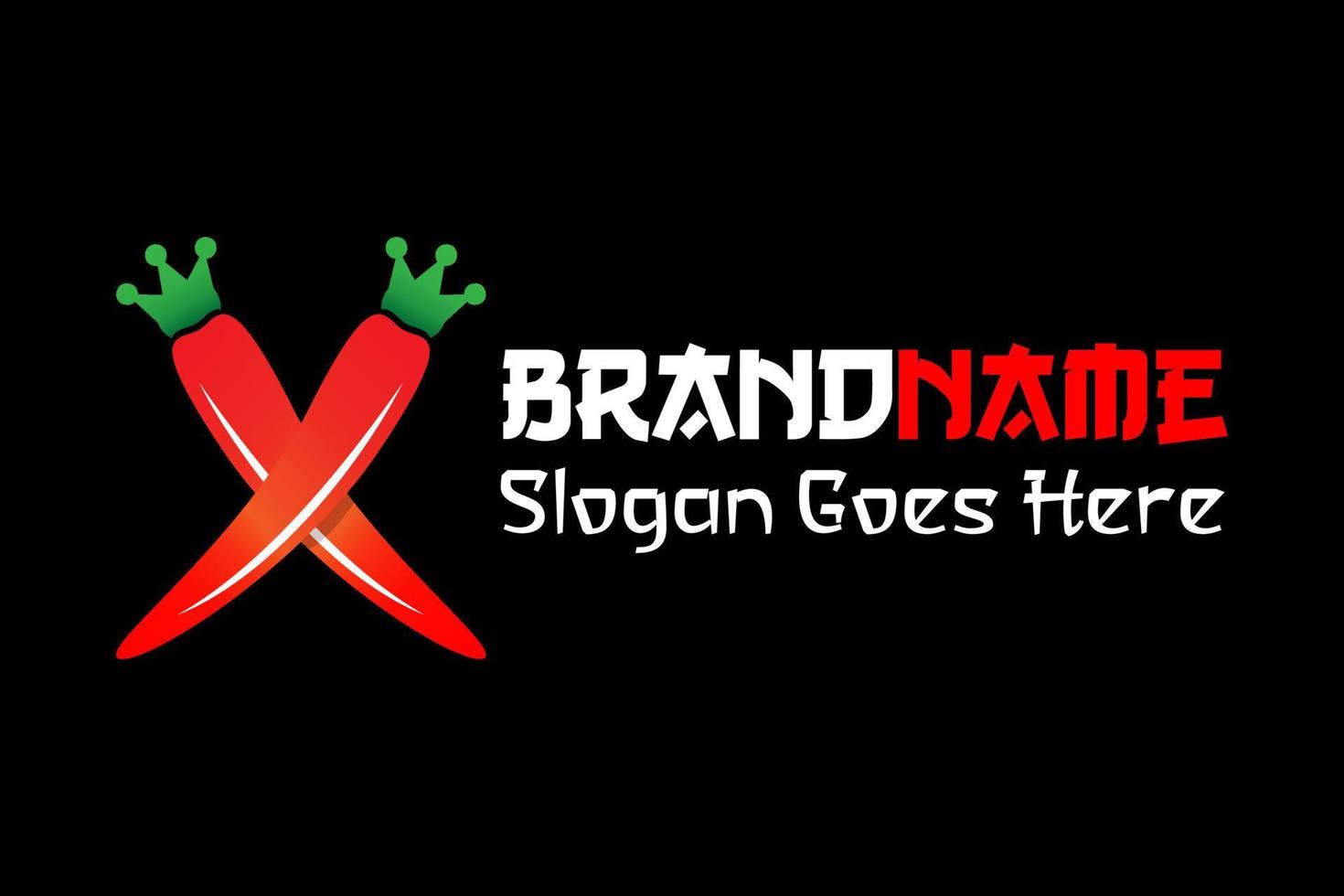 Red chili pepper letter X with crown design. Chili vector logo icon shape letter x spicy red vegetables