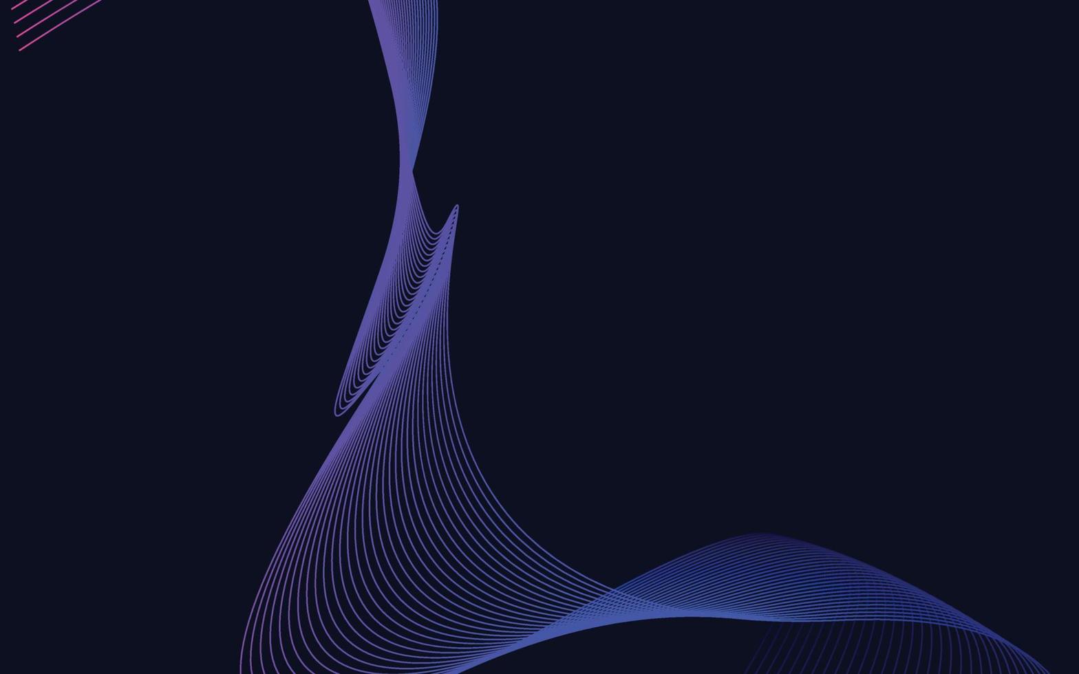 Wave of the blue colored lines. High resolution vector