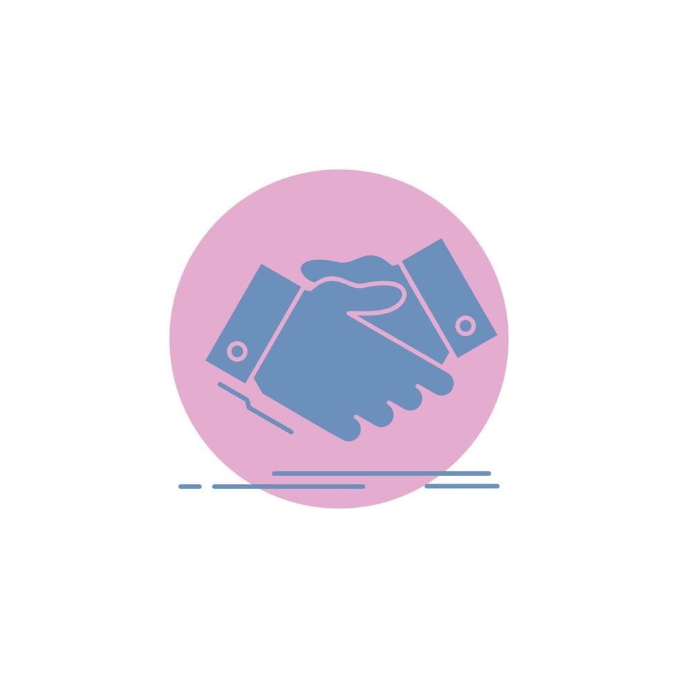 handshake. hand shake. shaking hand. Agreement. business Glyph Icon. vector