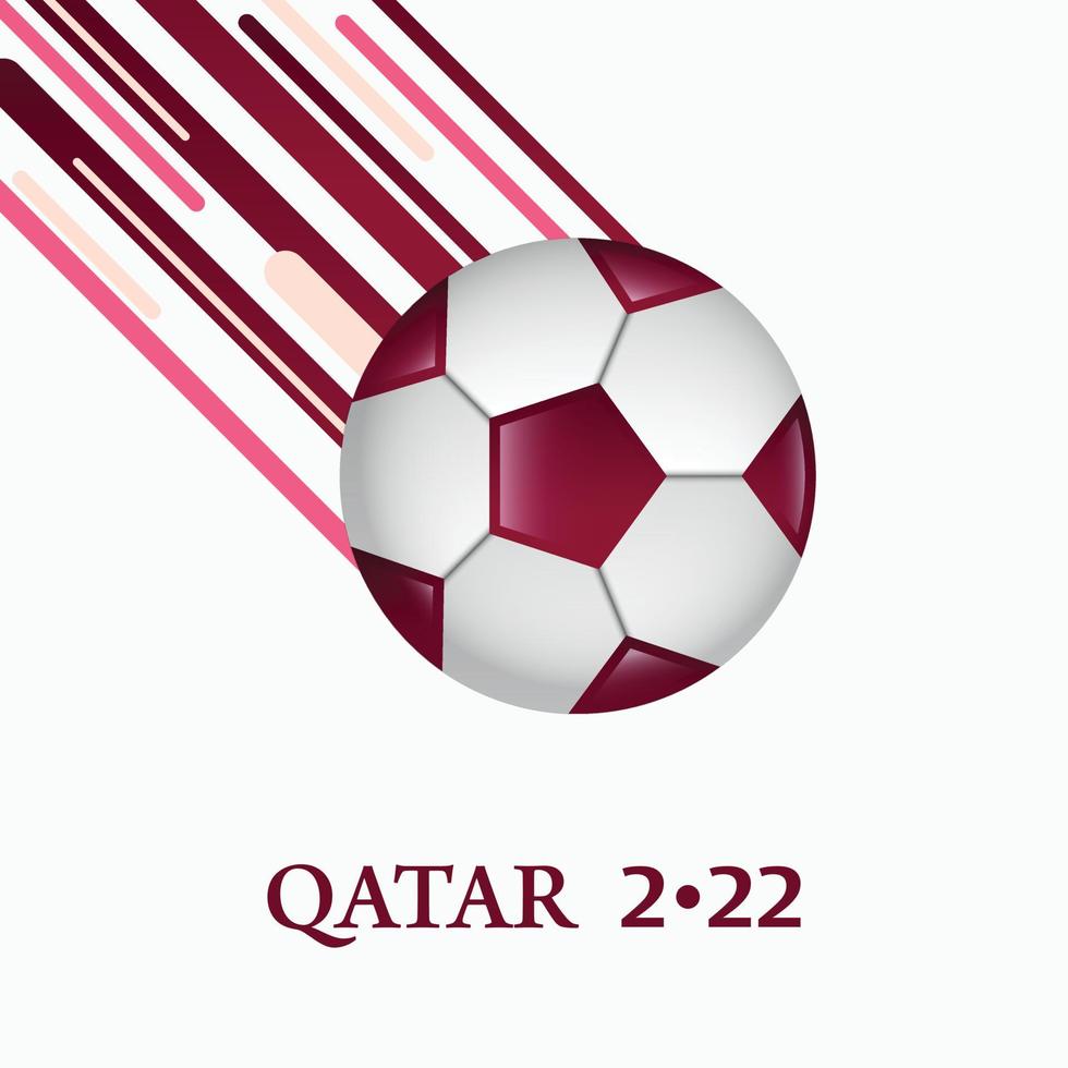 plantilla de fondo de fútbol blanco abstracto de la copa mundial de fútbol qatar 2022 vector