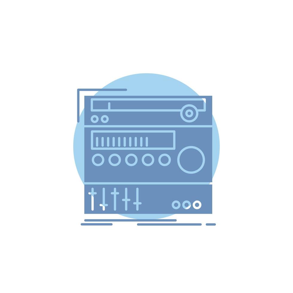 rack. component. module. sound. studio Glyph Icon. vector