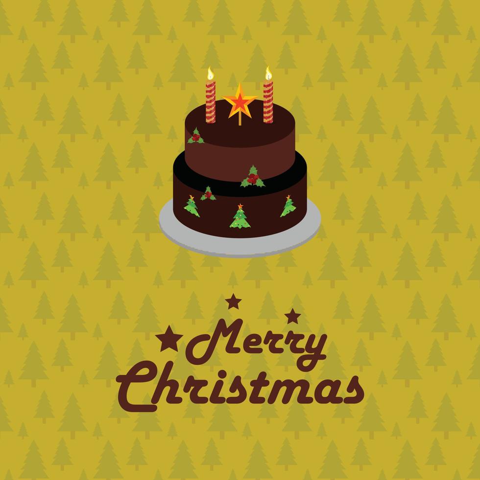 diseño de tarjeta de navidad con diseño elegante y vector de fondo claro