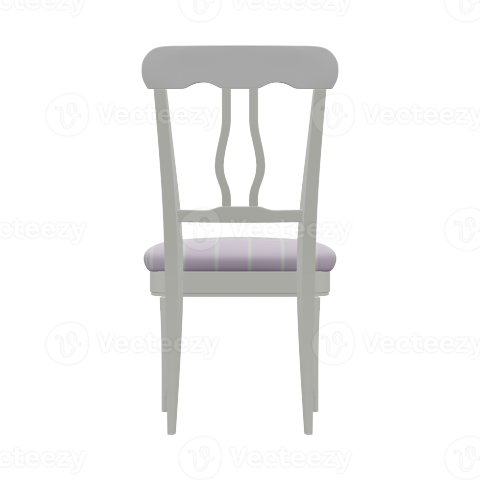 Realistic Chair Illustration. 3D Render. png