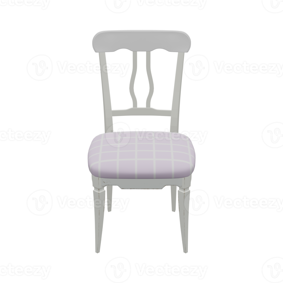 Realistic Chair Illustration. 3D Render. png