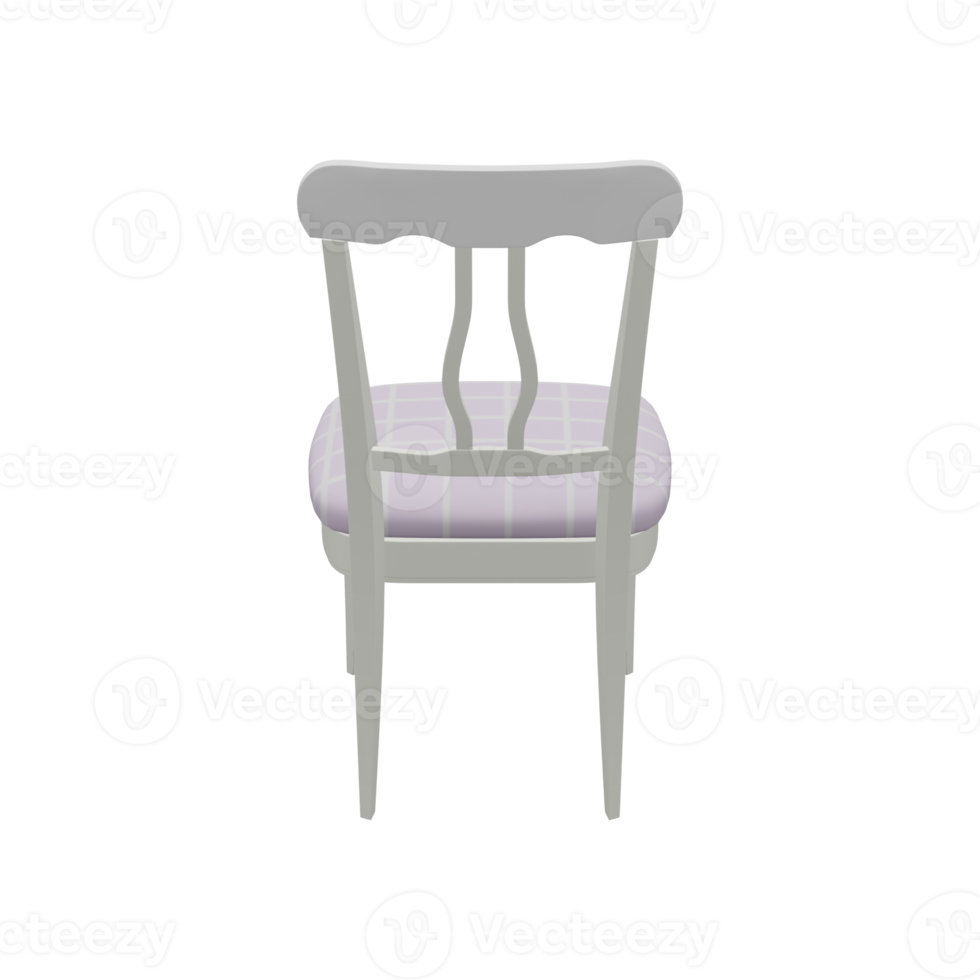 Realistic Chair Illustration. 3D Render. png