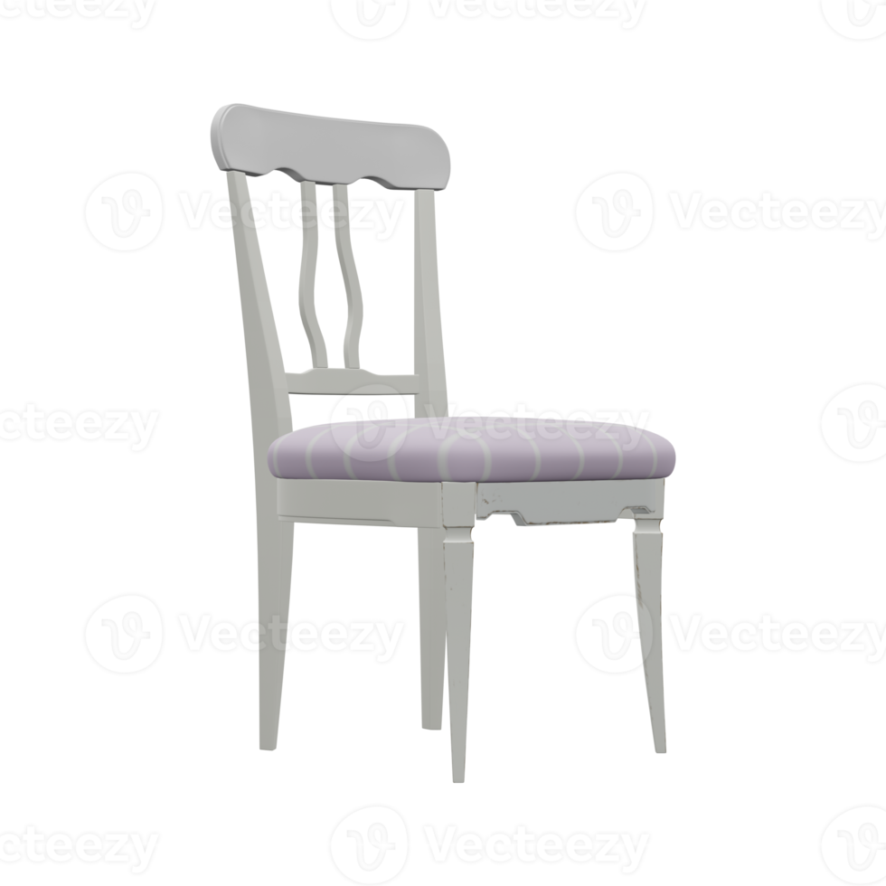 Realistic Chair Illustration. 3D Render. png